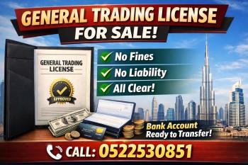 General Trading License For saLe 