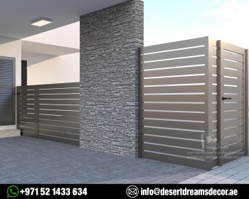 Aluminum Louver Fencing in Dubai | Aluminum Slatted Fences in Uae.