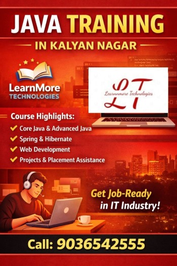 Java Training in Kalyan Nagar learnmore-technologies