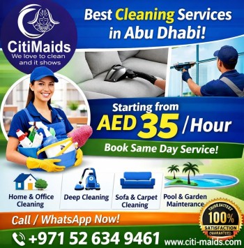 Professional Cleaning Services in Abu Dhabi – Reliable Maid & Deep Cleaning Experts