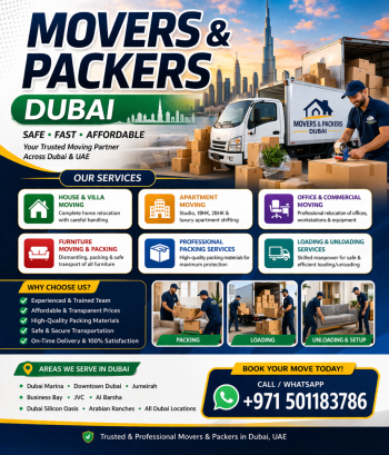 Movers and Packers Dubai – Professional  Moving Services