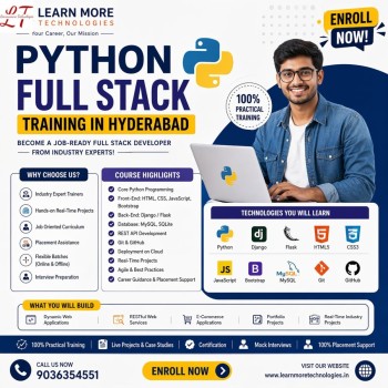 Python Full Stack Training in Hyderabad – Learn More Technologies
