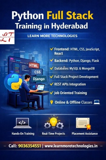 python full stack training in hyderabad-learnmore Technologies