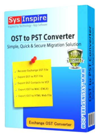 SysInspire OST to PST Converter
