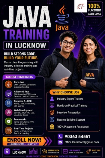JAVA Training in Lucknow – Learnmore Technologies
