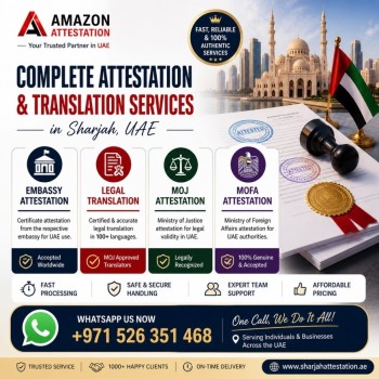 Complete Attestation & Translation Services in Sharjah