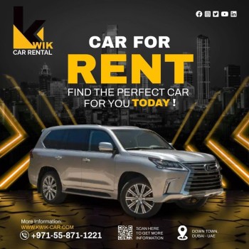Lexus for Rent in Dubai | Premium Luxury Car Rental | Kwik Car
