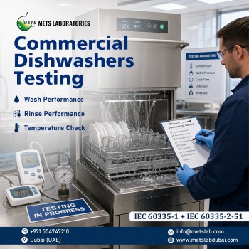 Commercial Dishwashers Testing Services