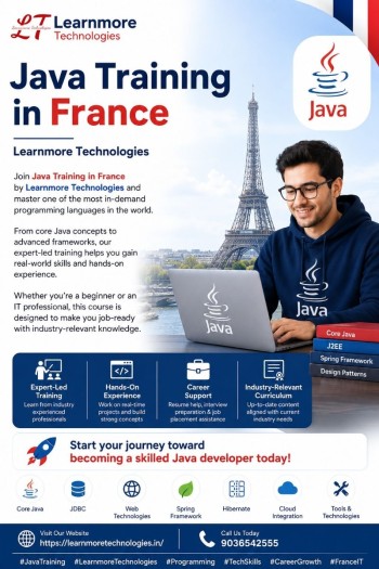 Java Training in France | Learnmore Technologies
