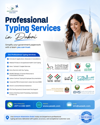Fast, Reliable & Professional Typing Services in Dubai