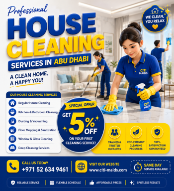 Home Cleaning Services | Professional House Cleaning Abu Dhabi