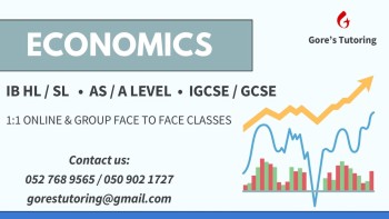 Private tutor A level Economics Dubai