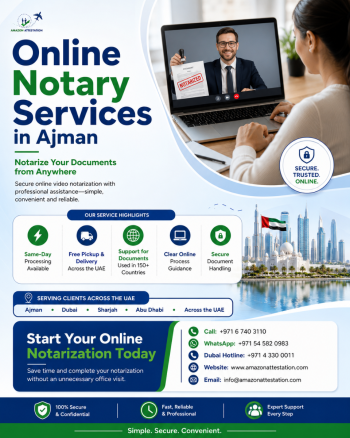 Notarize from Anywhere—Online Notary Services in Ajman