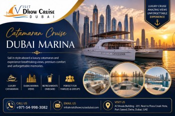 Book Catamaran Cruise Dubai Marina for an Elegant Sunset Journey – VisitDhowCruiseDubai