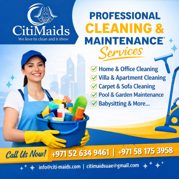 Cleaning Maid Abu Dhabi - expert Maid Cleaning Services