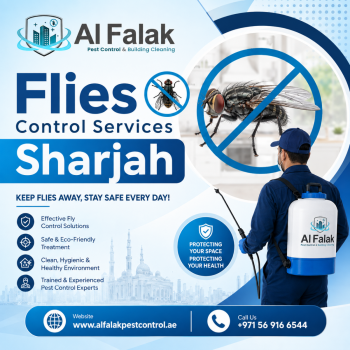 Professional Flies Control Services in Sharjah by Al Falak – Call +971 56 916 6544 for Expert Assist