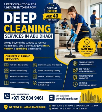 House Maid Cleaning Abu Dhabi - Professional Home Maid Services