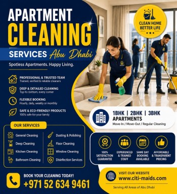 Apartment Cleaning Abu Dhabi - Professional Apartment Cleaning Services