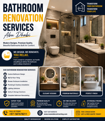 Bathroom Renovation Services Abu Dhabi – Professional Bathroom Remodeling
