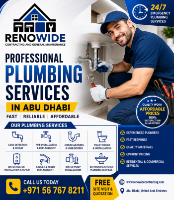 Expert Plumber in Abu Dhabi – Reliable Plumbing Services