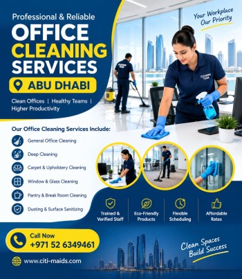 Office Cleaning Services Abu Dhabi - Deep Commercial Cleaning