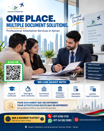 Professional Document Attestation in Ajman