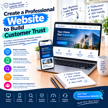 Create a Professional Website to Build Customer Trust