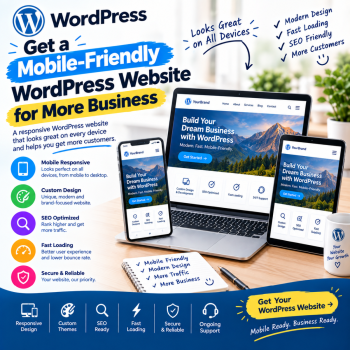 Get a Mobile-Friendly WordPress Website for More Business