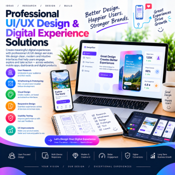 Professional UI/UX Design & Digital Experience Solutions