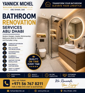 Bathroom Remodeling Services Abu Dhabi