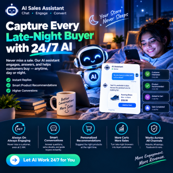  Capture Every Late-Night Buyer with 24/7 AI