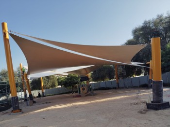 Sail shade for outdoor area 