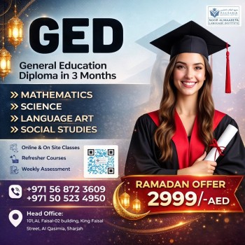 GED Training Center in Sharjah – Call 0568723609