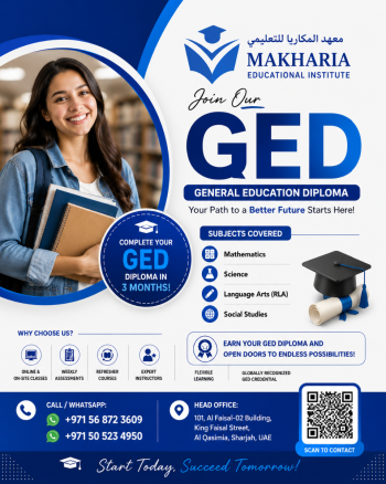 	GED Classes Near Me in Sharjah – Enroll Today