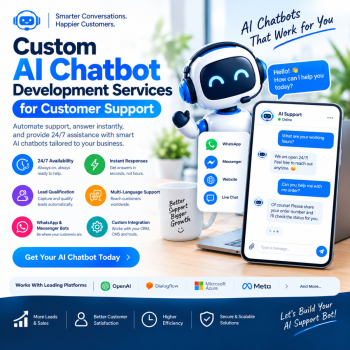 Custom AI Chatbot Development Services for Customer Support