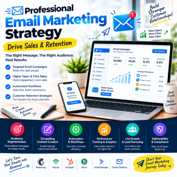 Professional Email Marketing Strategy - Drive Sales & Retention  