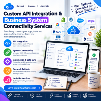Custom API Integration & Business System Connectivity Services