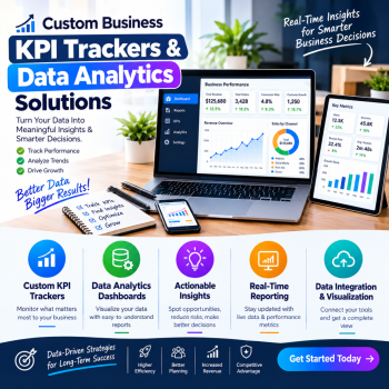 Custom Business KPI Trackers & Data Analytics Solutions