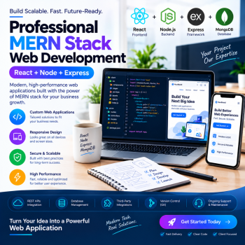 Professional MERN Stack Web Development (React, Node, Express)