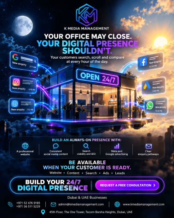 24/7 Digital Presence & Lead Generation Dubai | K Media