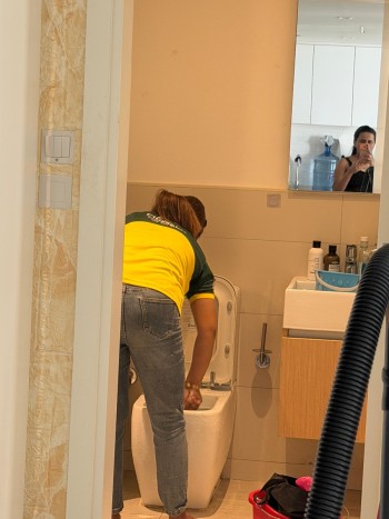 bathroom cleaning