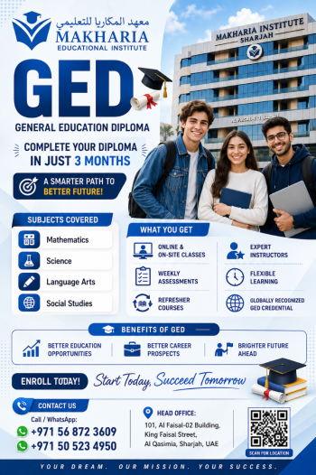 2.	Start Your GED Journey with Flexible Classes in Al Qasimia