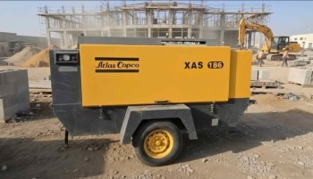 DIESEL AIR COMPRESSOR - ATLAS COPCO 400 CFM - 2017 MODEL - LOW RUNNING HOURS
