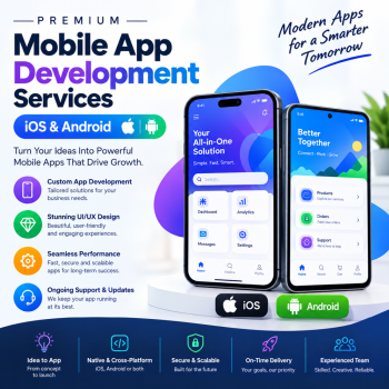Premium Mobile App Development Services - iOS & Androidv