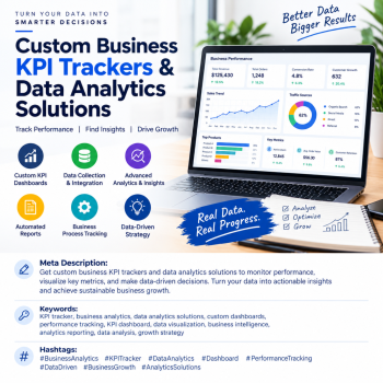 Custom Business KPI Trackers & Data Analytics Solutions