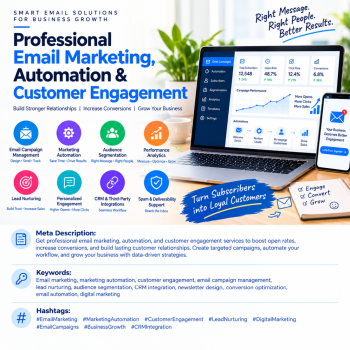 Professional Email Marketing, Automation & Customer Engagement Service