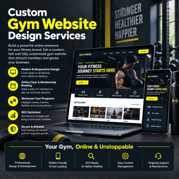 Custom Gym Website Design Services