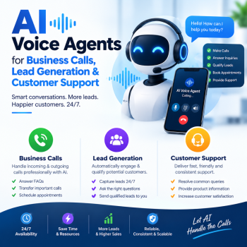 AI Voice Agents for Business Calls, Lead Generation & Customer Support