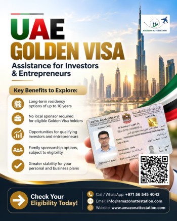 UAE Golden Visa Assistance for Investors & Entrepreneurs
