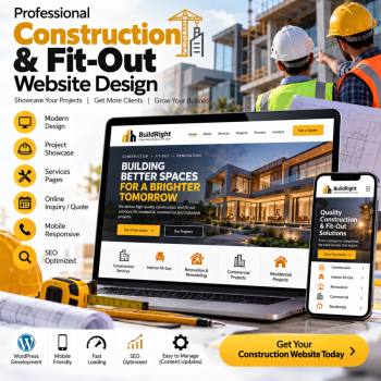 Construction & Fit-Out Website Design